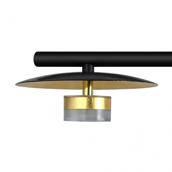 Lampara Ciudad Del Cabo 4l 24w 4000k  Negro/oro Regx85x15 Cm 1920 Lm