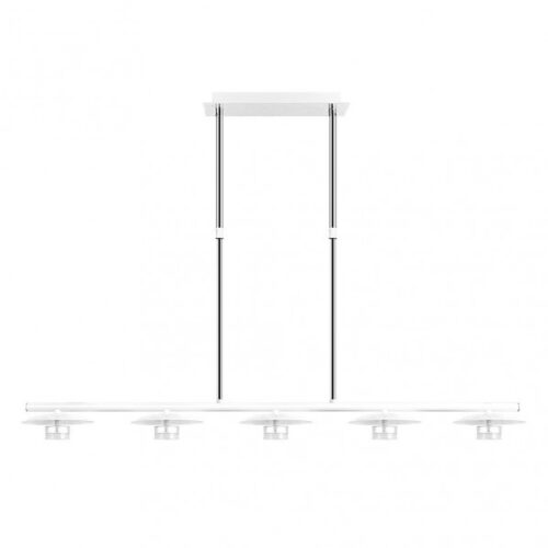 Lampara Ciudad Del Cabo 5l 30w 4000k  Blanco/plata Regx104x15 Cm 2400 Lm