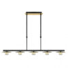 Lampara Ciudad Del Cabo 5l 30w 4000k  Negro/oro Regx104x15 Cm 2400 Lm