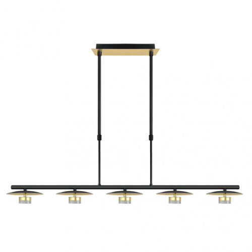 Lampara Ciudad Del Cabo 5l 30w 4000k  Negro/oro Regx104x15 Cm 2400 Lm