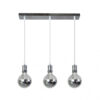Lampara Gala 3xe27 Cromo/cromo  Bombillas   Incluidas 24w 2700k 2100lm Regx64x12,5 Cm