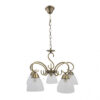 Lampara Jaipur 5xe14 Cuero Regx46x46 Cm