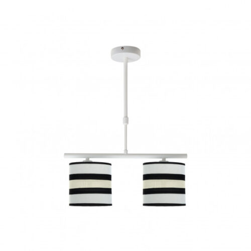 Lampara Karla 2xe14 Blanca/beis Regx43x14 Cm