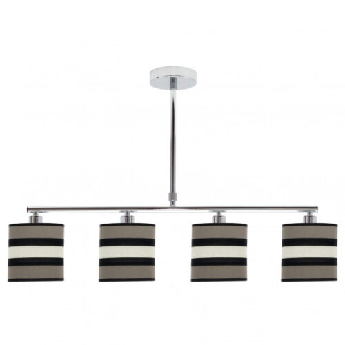 Lampara Karla 4xe14 Topo/beis Regx75x14 Cm