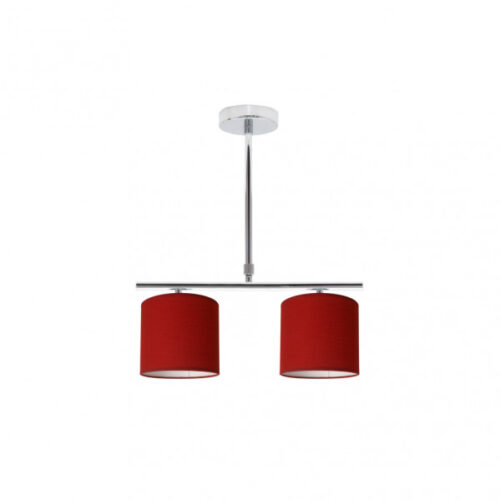 Lampara Planetario Cromo/rojo 2xe14 (62x43)