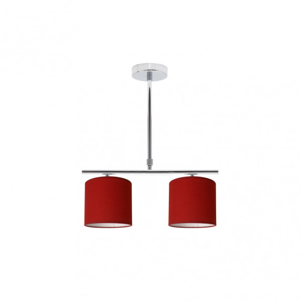 Lampara Planetario Cromo/rojo 2xe14 (62x43)