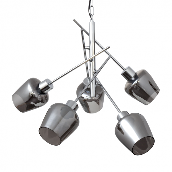 Lampara Soline 5xe27 Cromo Regx58x58 Cm