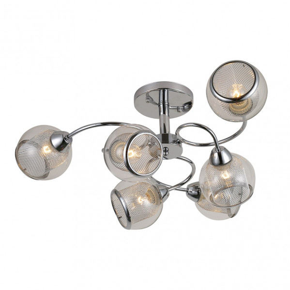 Lampara Stanley 6xe27 Cromo 26x68x68 Cm