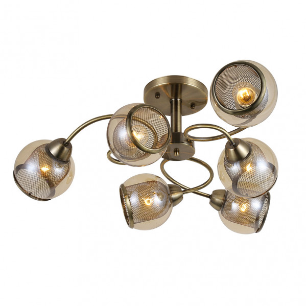Lampara Stanley 6xe27 Cuero 26x68x68 Cm