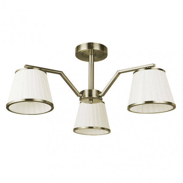 Lampara Trebol 3xe14 Cuero Pant.beis 24x56x56 Cm