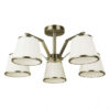 Lampara Trebol 5xe14 Cuero Pant.beis 24x59x59 Cm
