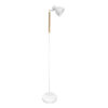 Pie De Salon Afocar 1xe27 Blanco/haya Orientable 140x25x25 Cm