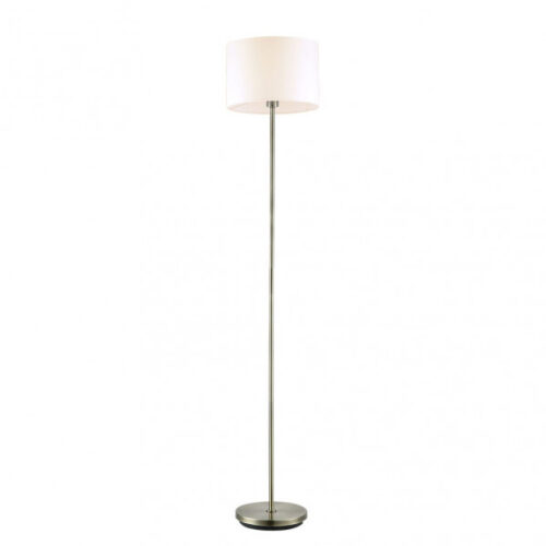 Pie De Salon Aldebaran 1xe27 Cuero C/pant Beig  170x35x35 Cm