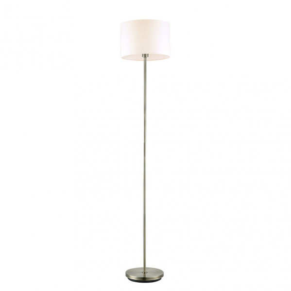 Pie De Salon Aldebaran 1xe27 Cuero C/pant Beig  170x35x35 Cm