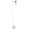 Pie De Salon Cygni 1xe27 Blanco/cromo 170x30x23 Cm Articulable Y Orientable