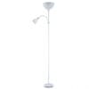 Pie De Salon Rigel 1xe27+1xe14 C/lector Blanco 180x34x25,5 Cm