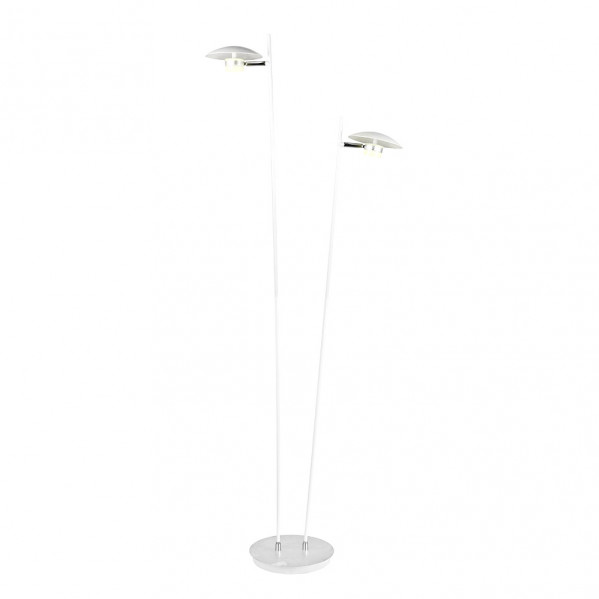 Pie Salon Ciudad Del Cabo 2l 12w 4000k Blanc/plata150x30x25 Cm 1080 Lm Dirigible Y Orientable