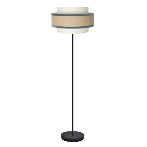 Pie Salon Cornalina 1xe27 Beis/azul  166x40x40cm