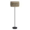 Pie Salon Kala 1xe27 Negro/saco 164x40x40 Cm Con Flecos