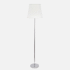Pie Salon Maldivas 1xe27 Cromo/blanco 175x40x40 Cm
