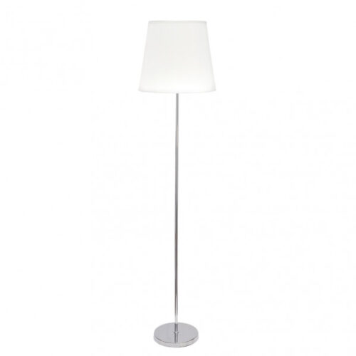 Pie Salon Maldivas 1xe27 Cromo/blanco Regx40x40 Cm