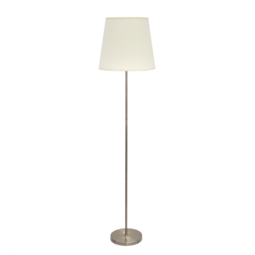 Pie Salon Maldivas 1xe27 Cuero/beis 175x40x40 Cm