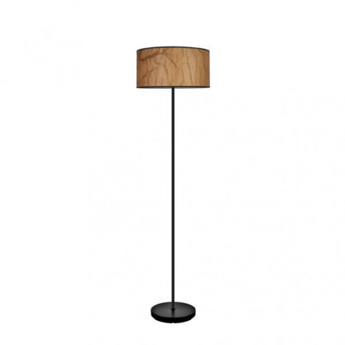 Pie Salon Tapiro 1xe27 Pergamino/negro 162x40x40 Cm