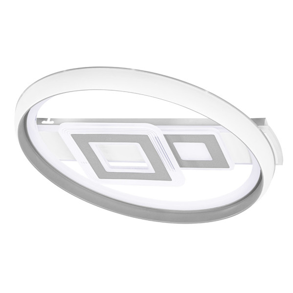 Plafon 80w Sucre 3000-4000-6500k  Blanco/gris 7x51x51 Cm Reg.Intensidad, Control Remoto Y Memoria