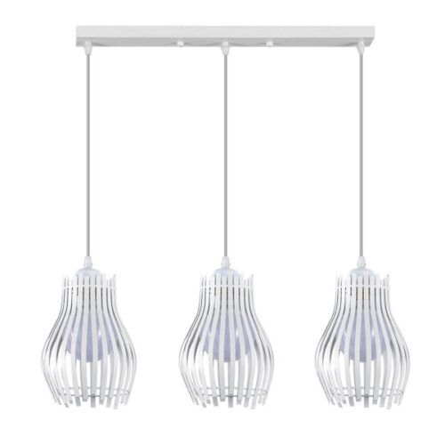 Regleta Ragusa Blanca 3xe27 Regx64x16cm