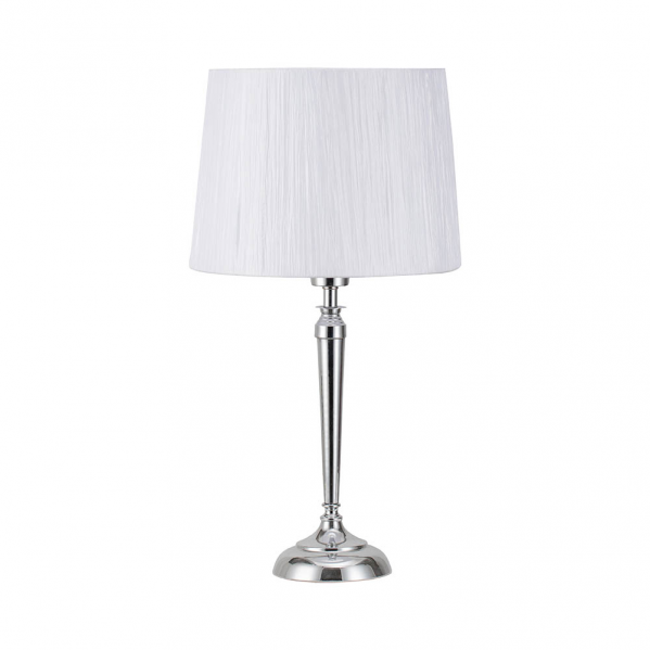 Sobremesa Alamo 1xe27 Cromo C/pant Blanca  55x30x30 Cm