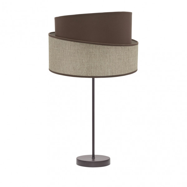 Sobremesa Alto Hara 1xe27 Marron/marron 66x35x35 Cm