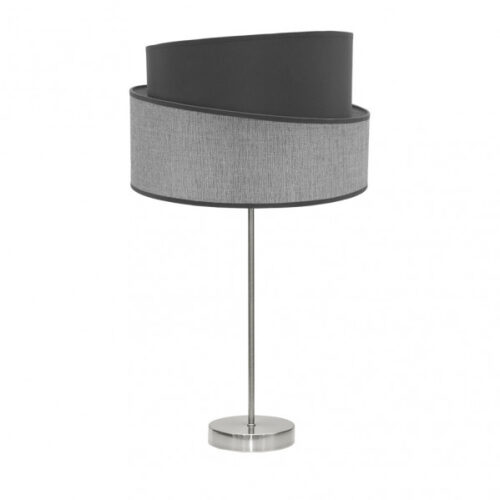 Sobremesa Alto Hara 1xe27 Niquel/gris 66x35x35 Cm