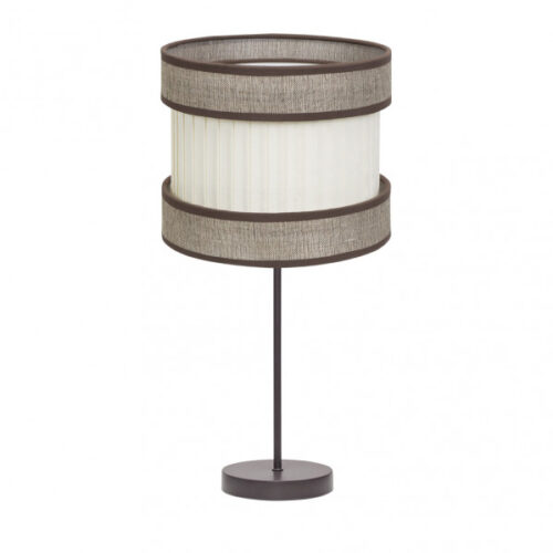 Sobremesa Alto Home 1xe27 Marron/marron-beis 61x30x30 Cm
