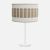 Sobremesa Alto Ivanna 1xe27 Blanco/blanco-madera Clara 62x30x30 Cm