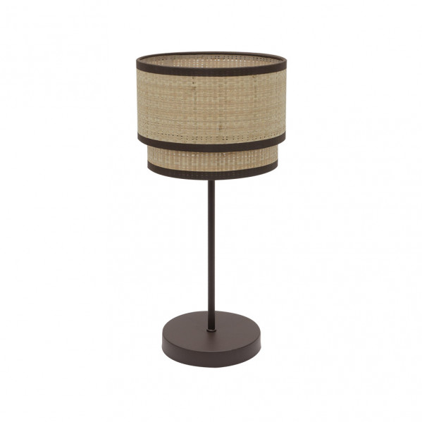 Sobremesa Alto Roque 1xe27 Natural/marron 60x30x30 Cm