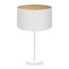 Sobremesa Alto Tania 1xe27 Blanco/blanco-madera Clara 62x30x30 Cm