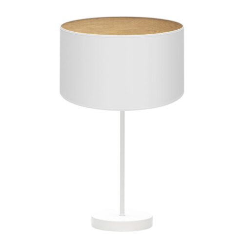 Sobremesa Alto Tania 1xe27 Blanco/blanco-madera Clara 62x30x30 Cm