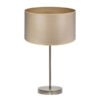 Sobremesa Alto Tania 1xe27 Cuero/madera Clara 62x30x30 Cm