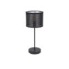 Sobremesa Anastasia 1xe14 Negro/negro-plata 42,5x17x17 Cm
