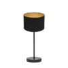 Sobremesa Anuska 1xe14 Negro/negro-oro 46x16x16 Cm