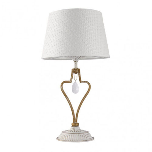 Sobremesa Crasas 1xe14 Blanco/oro 49x27x27 Cm