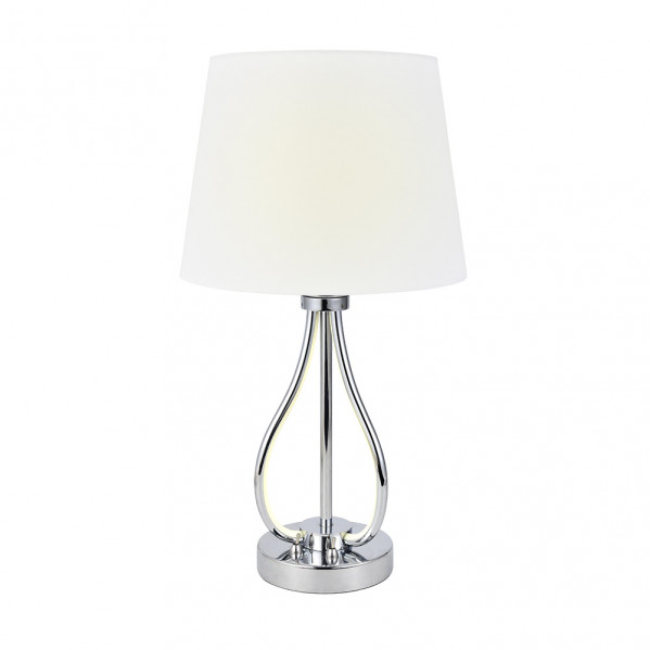 Sobremesa Dubrovnik 9w 4000k+ 1xe27 Cromo 675 Lm Doble Encendido 46x26x26 Cm