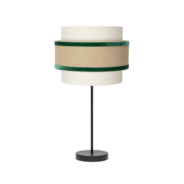 Sobremesa Gr. Cornalina 1xe27 Beis/verde  30d