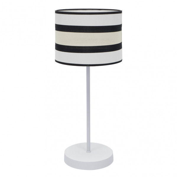 Sobremesa Grand. Karla 1xe27 Blanco/beis 61x25x25 Cm