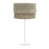 Sobremesa Grande Ekaterina 1xe27 Blanco/saco 63x30x30 Cm Con Pasamaneria