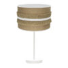 Sobremesa Grande Natalia 1xe27 Blanco/saco-blanco 62x30x30 Cm