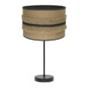 Sobremesa Grande Natalia 1xe27 Negro/saco-negro 62x30x30 Cm