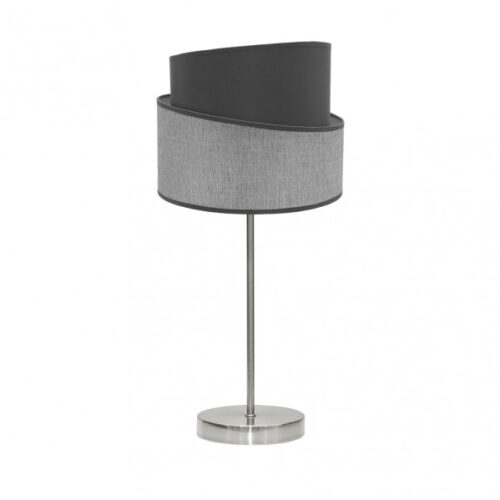 Sobremesa Hara 1xe14 Niquel/gris 45x18x18 Cm