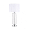 Sobremesa Mansonia 1xe27 Cromo C/pant Blanca  66x30x30 Cm
