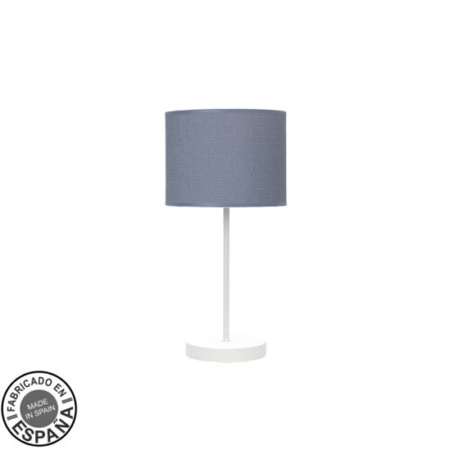 Sobremesa Moda 1xe14 Blanco/azul 42x17x17cm